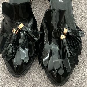 Jeffrey Campbell Black Heel with Pearly Accent US Size 9